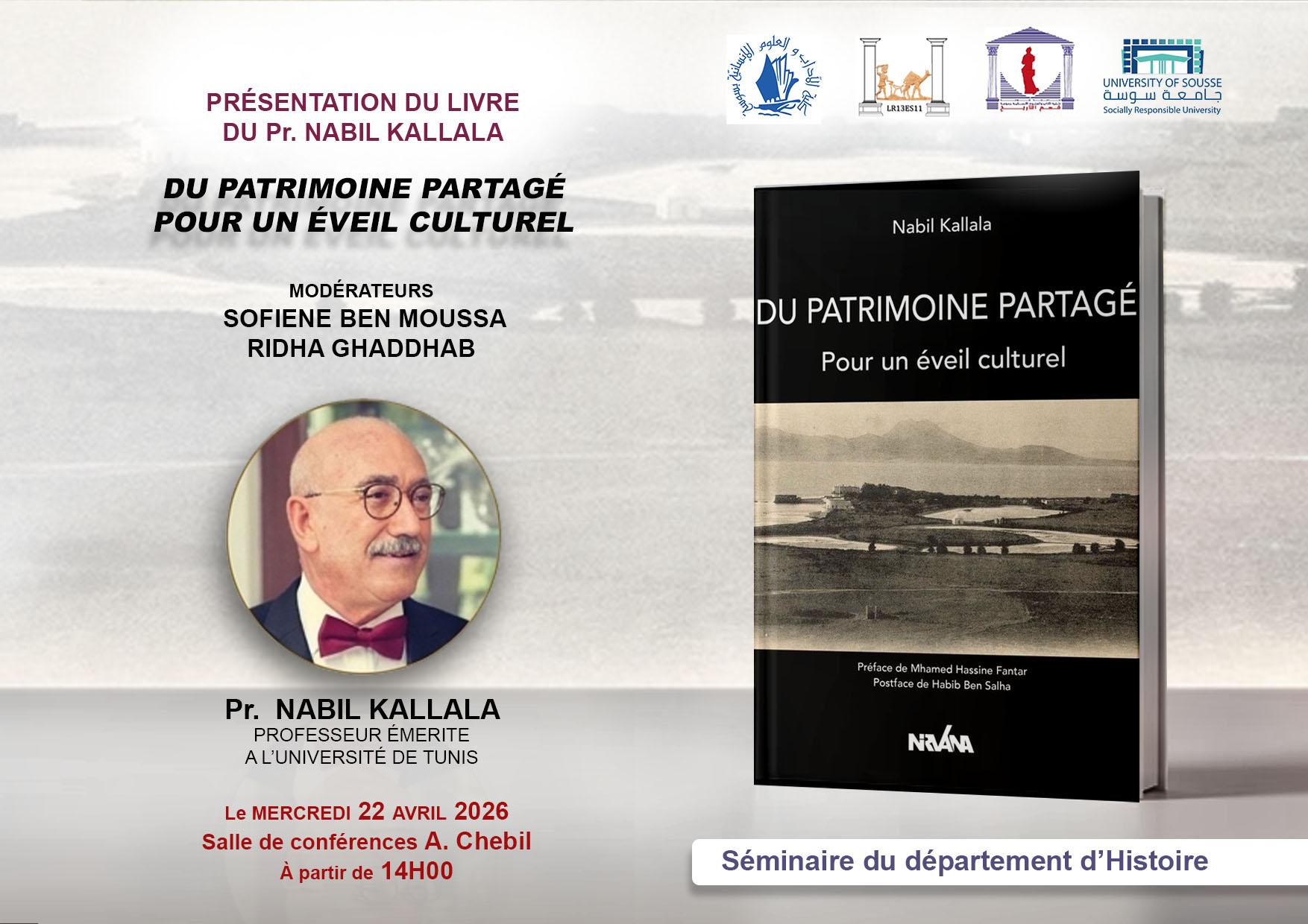 Présentation du livre du Professeur Nabil Kallala
