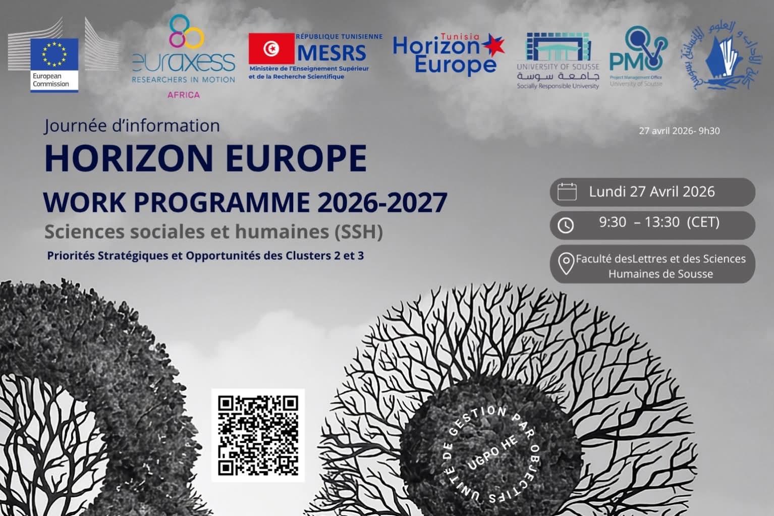 Journée d'information HORIZON EUROPE: Sciences Sociales et Humaines