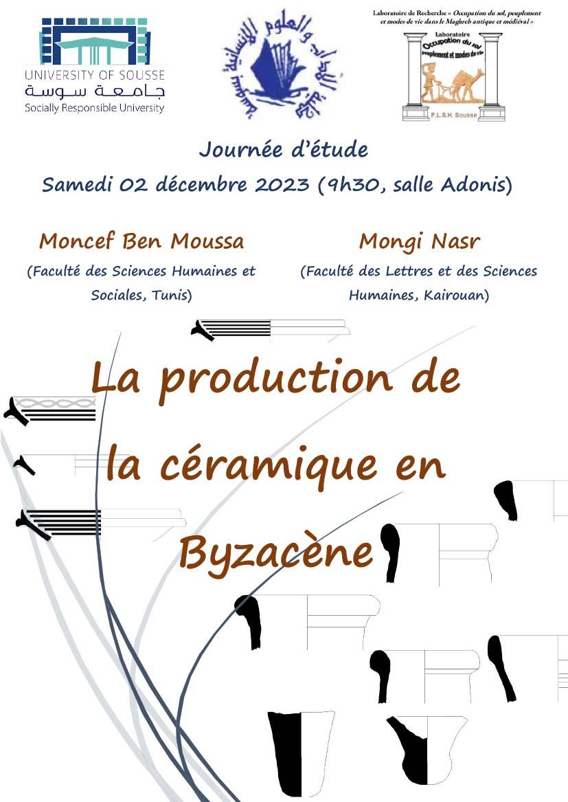 Journée d'étude "La production de la céramique en Byzacène"